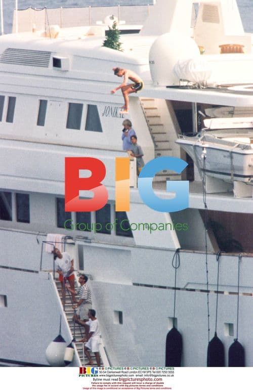 Diana and William on Yacht in St. Tropez