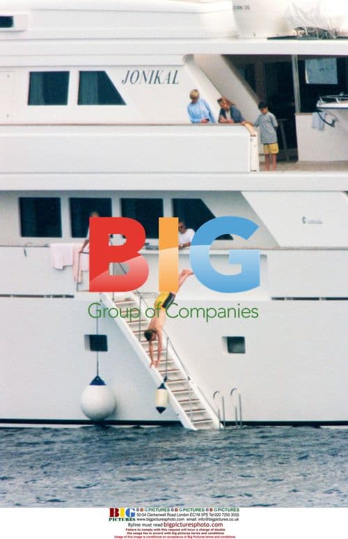Diana and William on Al Fayed's Yacht, St. Tropez