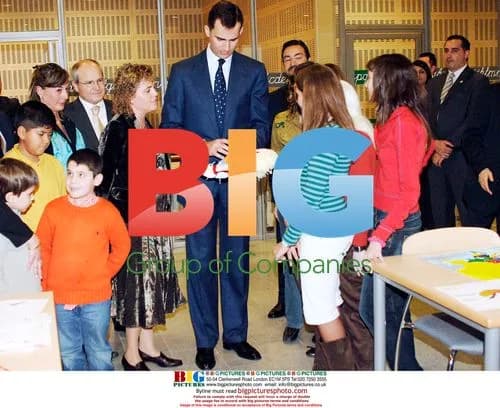 Crown Prince Felipe at ONCE Headquarter Opening