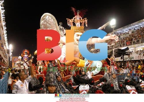 Brazilian Carnival Dancers and Musicians