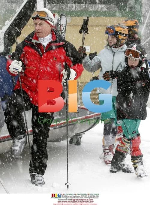 Putin Skis with Students in Sochi