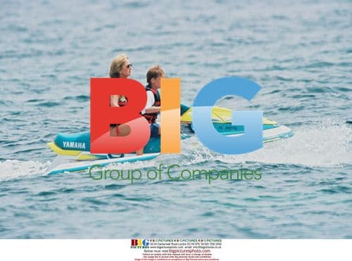 Diana and Prince Harry in Saint Tropez