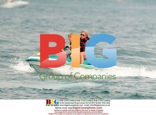 Diana, Prince Harry Jet Skiing in Saint Tropez