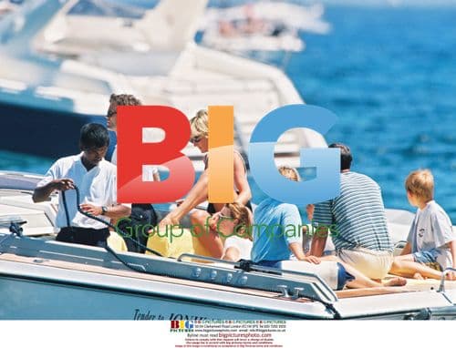 Princess Diana in Saint Tropez, France