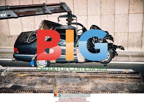 Tunnel of L'Alma Car Accident Scene