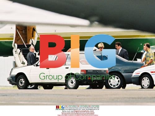 Diana, Princess of Wales at Le Bourget Airport