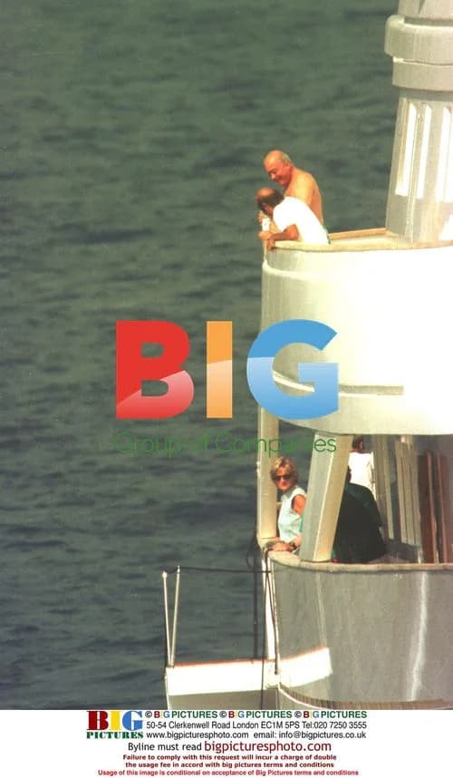 Diana with Kids on Yacht in St. Tropez