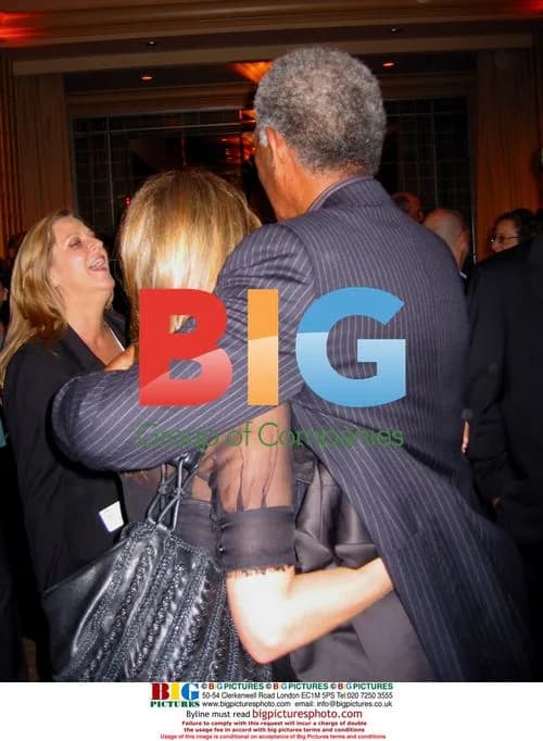 Jennifer Anniston & Morgan Freeman at Obama Fundraiser