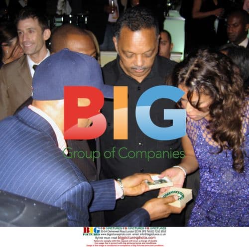 Russell Simmons, Rev. Jesse Jackson & Tracy Edmonds at Black Enterprise Party