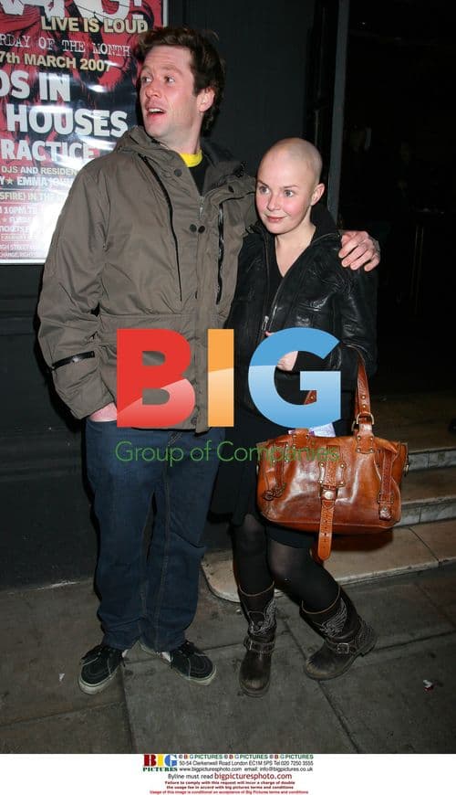 Gail Porter and boyfriend at Scissor Sisters gig