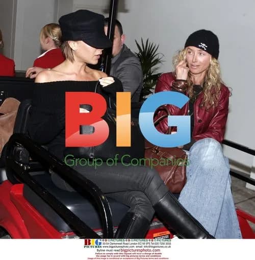 Victoria Beckham departs Virgin Lounge