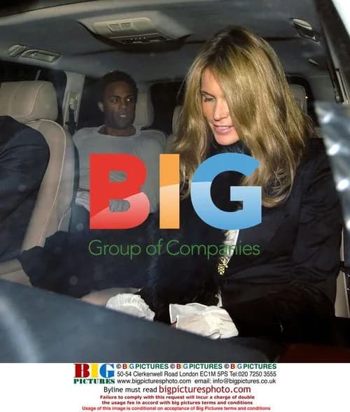 Model Elle Macpherson Dines with Ray Fearon