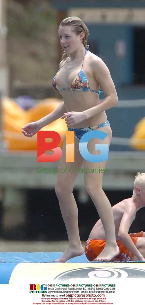 Abi Titmuss Sunbathing in Caribbean
