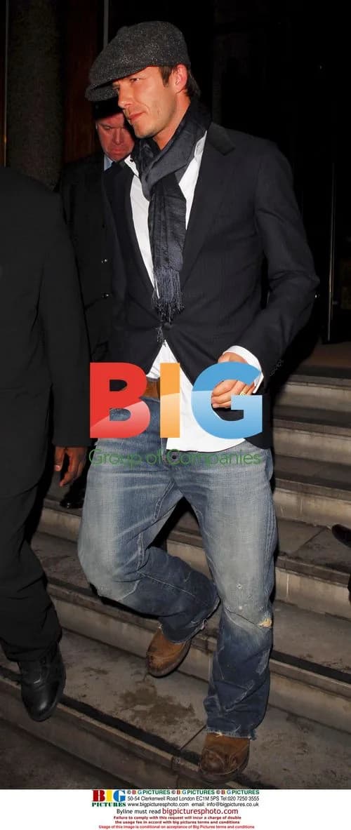 David Beckham Enjoys Night Out in London