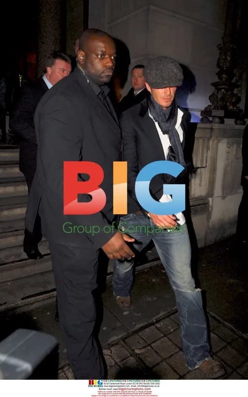 David Beckham Dining Out with Friends