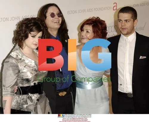 Osbournes at Elton John AIDS Foundation Oscar Party