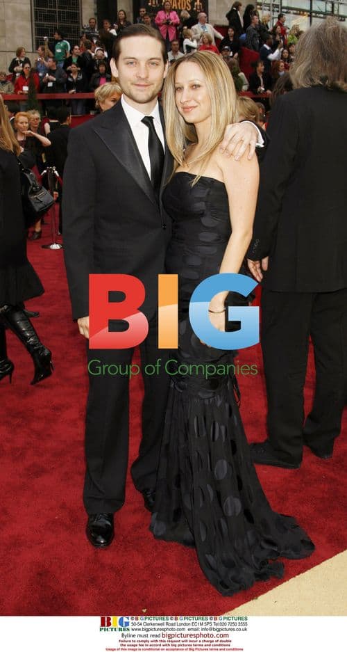 Tobey Maguire and Jennifer Meyer at 79th Oscars