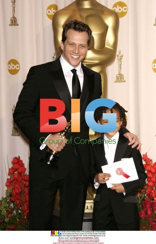 Ari Sandel and Jaden Smith with 'Best Live Action Short Film' award