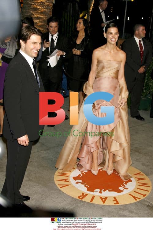 Tom Cruise and Katie Holmes at 2007 Vanity Fair Oscars Party