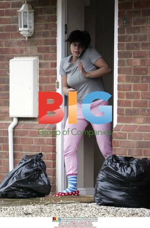 Jade Goody Takes Out the Trash in Casual Outfit