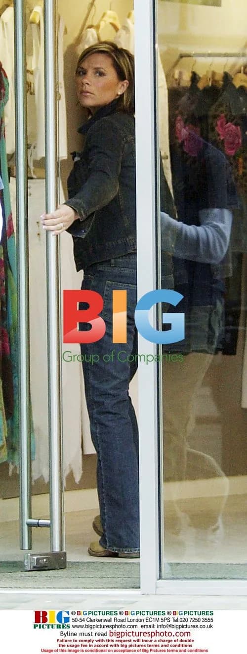 Victoria Beckham shopping in London