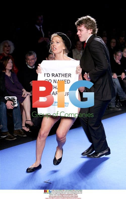 PETA Protester Interrupts Christian Lacroix Fashion Show