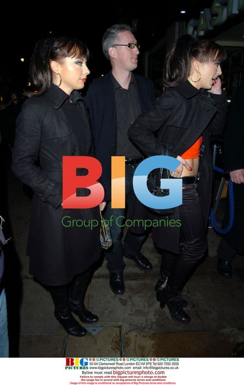 Cheeky Girls and Lembit Opik at Cafe de Paris