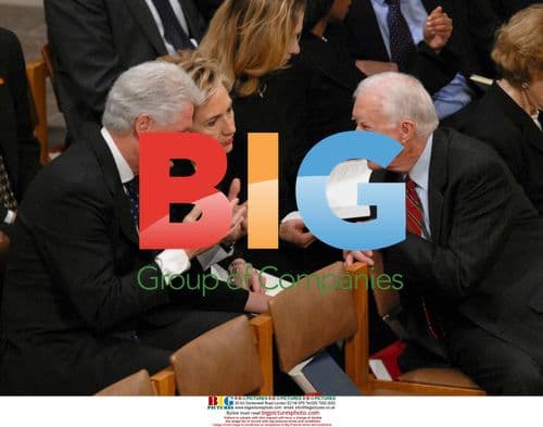 Carter, Clintons at Ford Funeral