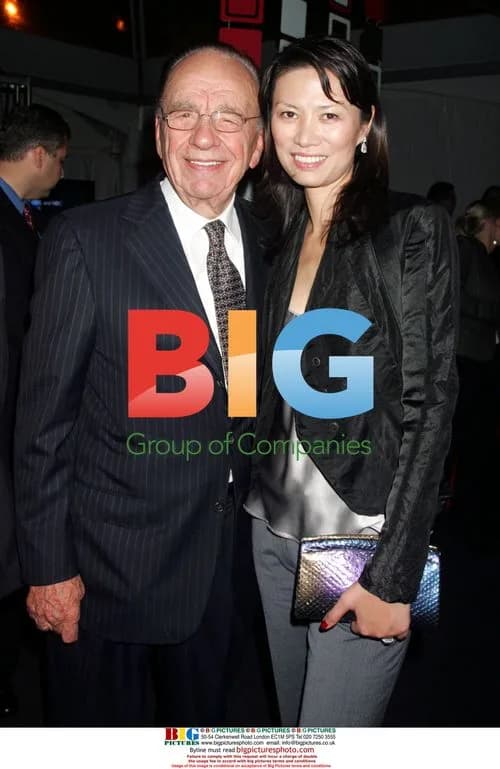Rupert Murdoch and Wendi Deng at Fox News 10th Anniversary Party