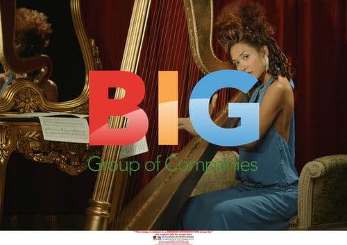 Myleene Klass Plays Harp in London