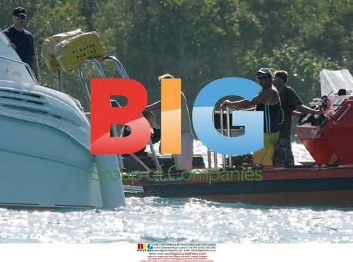 Brad Pitt Enjoys Boating in Virgin Islands