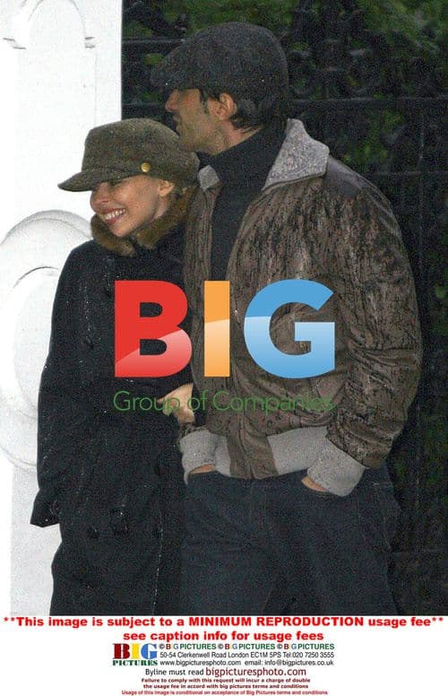 Kylie Minogue and Olivier Martinez in London