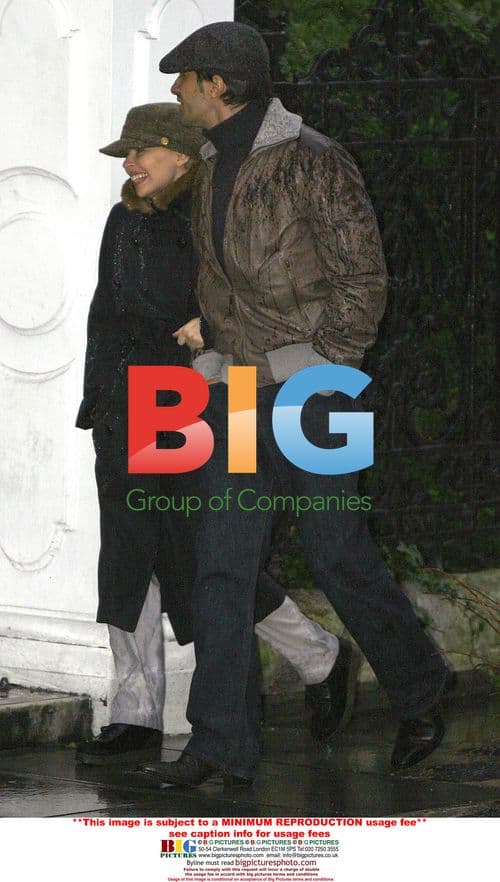 Kylie Minogue and Olivier Martinez in London