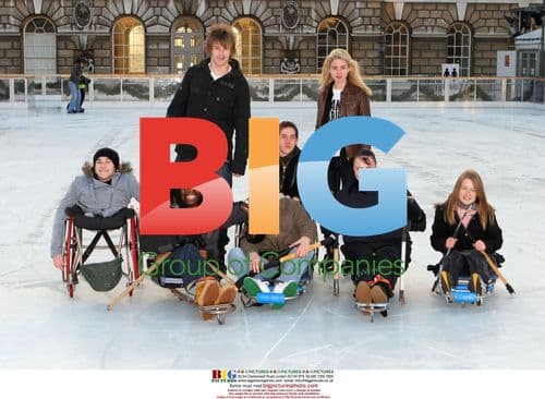 Ade Adepitan at Somerset House Ice Rink