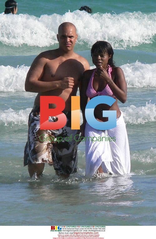 Keisha Buchanan Relaxes on Miami Beach