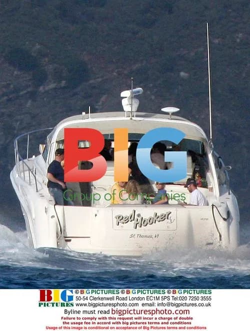 Brad Pitt Relaxes on Boats in the Virgin Islands