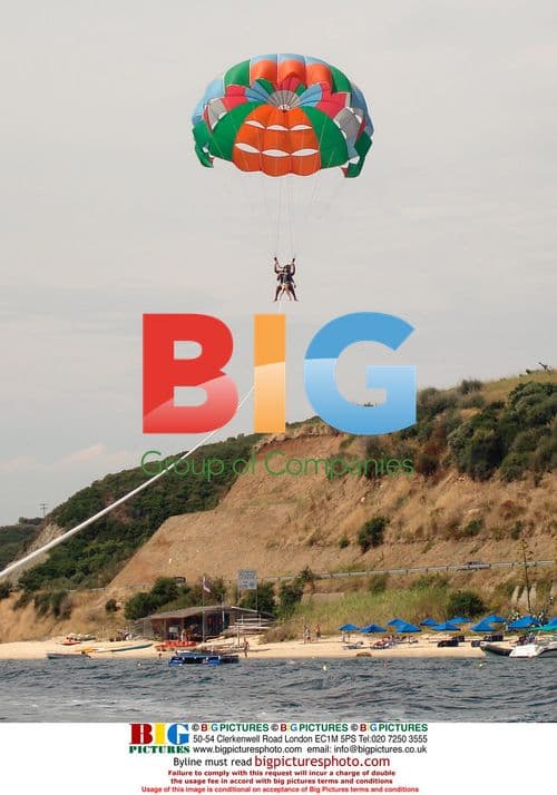 Jordan and Peter Andre Parasailing in Greece