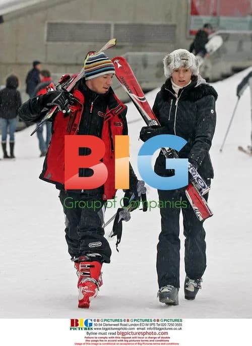 Frankie Dettori and Wife Skiing in Austria