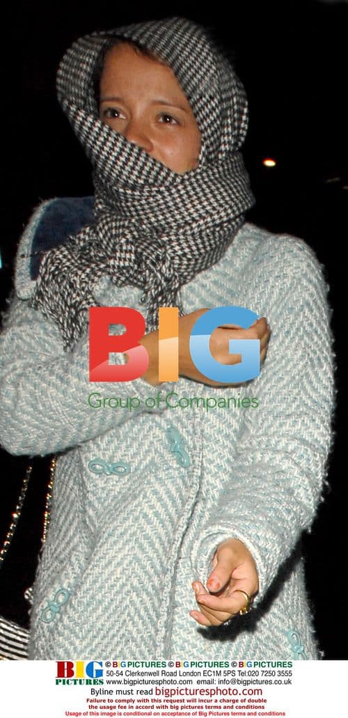 Lilly Allen Leaves Groucho Club with Friends