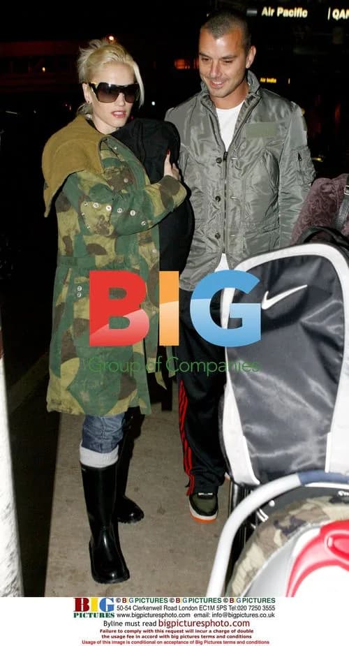 Gwen Stefani and family at LAX