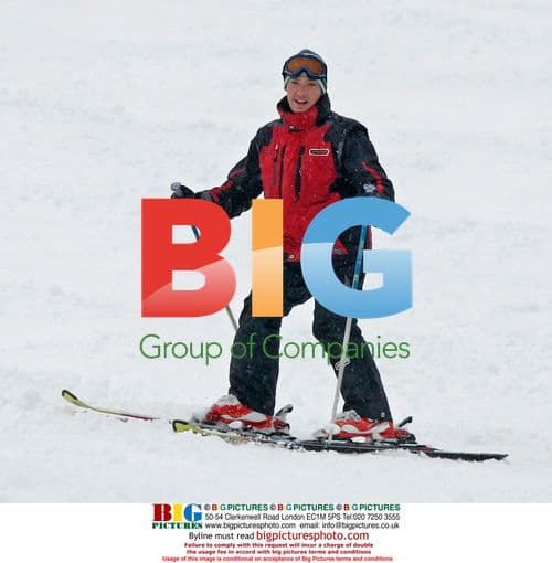 Frankie Dettori and Wife Skiing in Austria