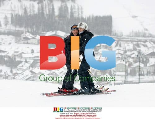 Frankie Dettori and Wife Catherine Skiing