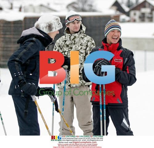 Jockey Frankie Dettori and Wife Catherine Skiing in Austria