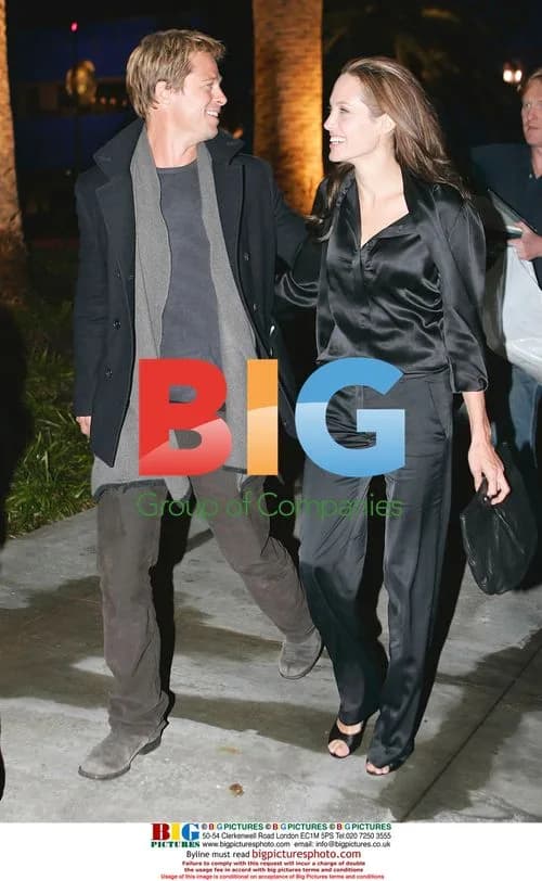 Brangelina at "God Grew Tired of Us" Screening