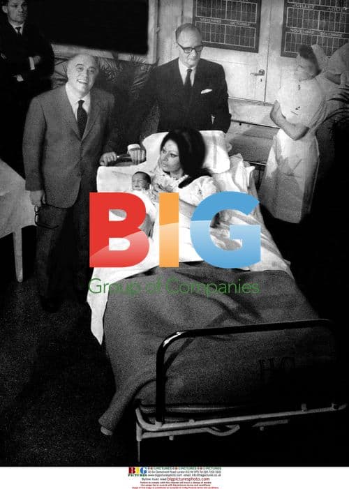 Producer Carlo Ponti, wife Sophia Loren