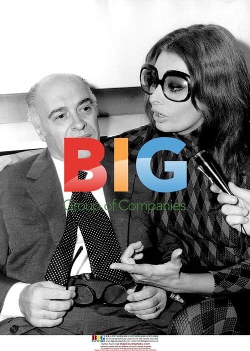 Producer Carlo Ponti and Sophia Loren