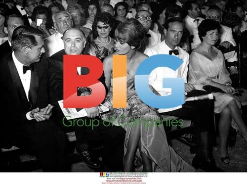 Carlo Ponti, Sophia Loren, and Gary Grant at David di Donatello Awards