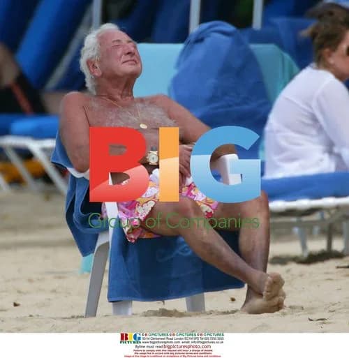Michael Winner and Philip Green Chat in Caribbean