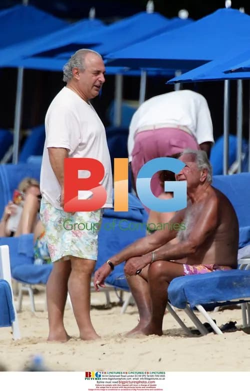 Michael Winner and Philip Green Holiday in Caribbean