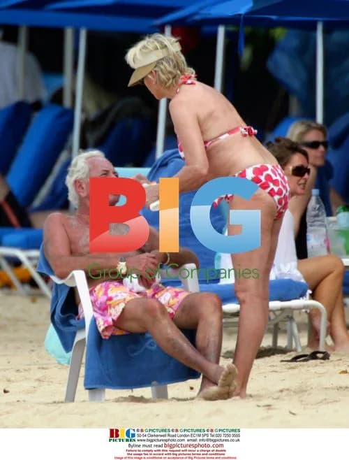 Michael Winner and Philip Green on Caribbean Holiday